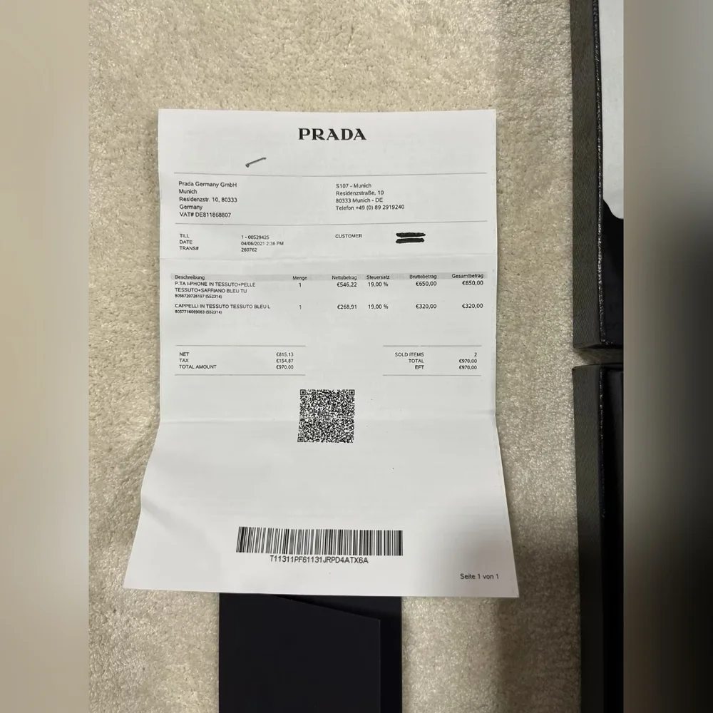 Prada Re-Nylon and Saffiano leather smartphone case bag - Picture 7 of 7